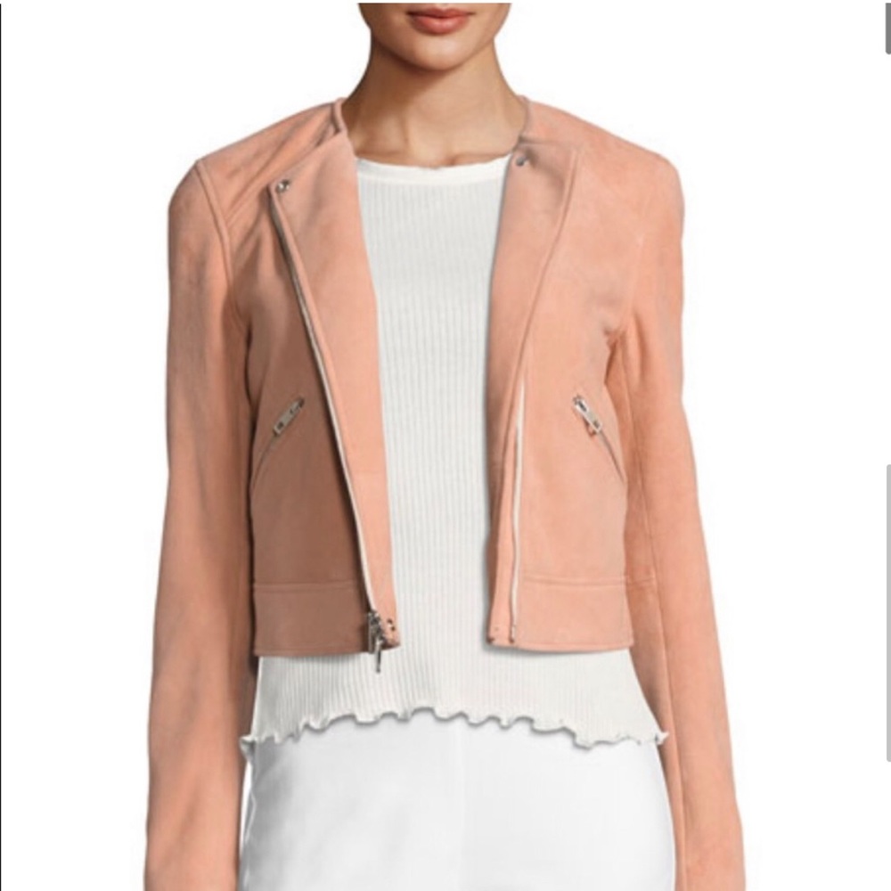 RAG & BONE
Hollander Suede Biker Jacket In Sunset